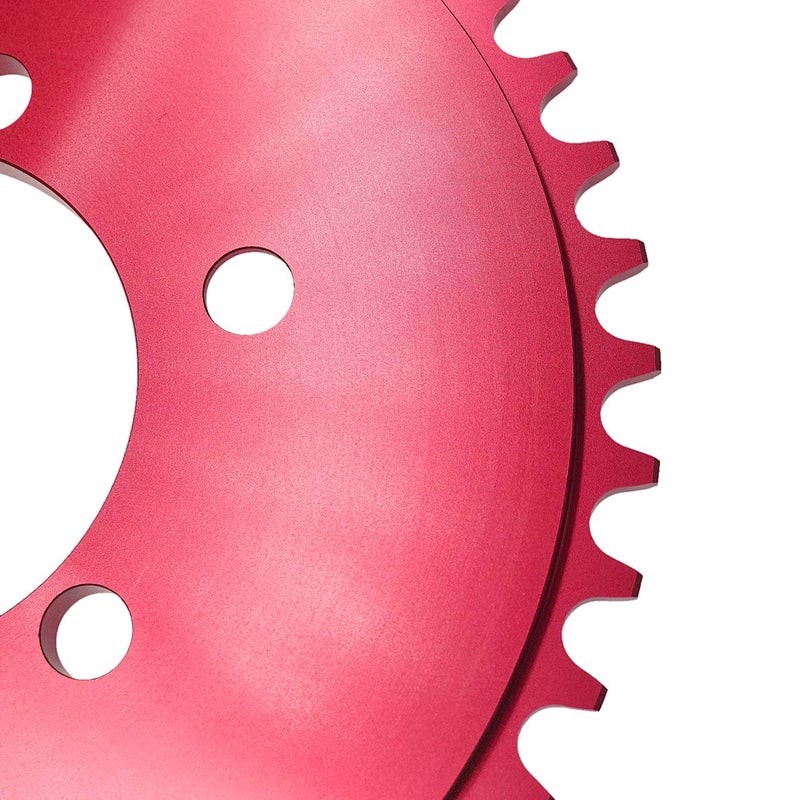 sthus CNC 44T Sprocket With 1.5" Adapter Fits 60cc 66cc 80cc Motorized Bicycle (Red) - Image 5